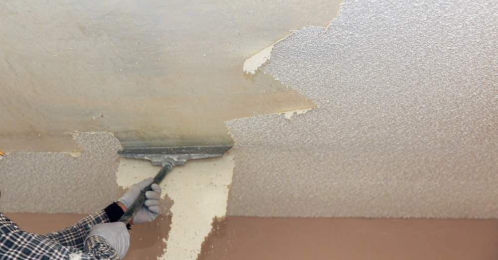 Cost to Remove Asbestos Insulation in Your Attic: 2024 Update removing the popcorn ceiling, removal process, asbestos containing material, lung cancer, square foot attic insulation